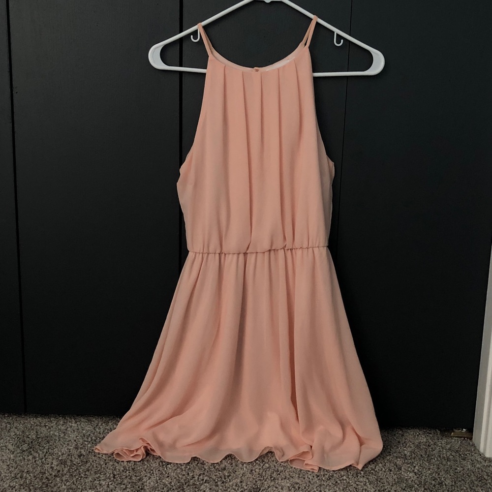 blush pink dress!